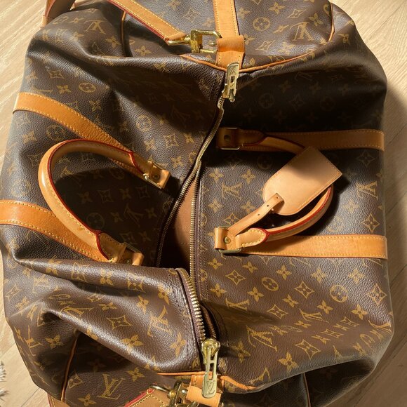 Pre-owned Louis Vuitton Keepall Bandouliere 55 Monogram with box brown - Picture 8 of 8